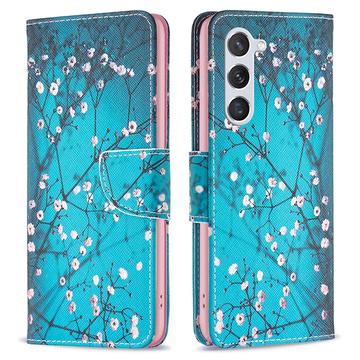 Samsung Galaxy S24 Wonder Series Wallet Case - White Flowers