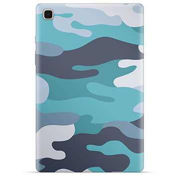Samsung Galaxy Tab A7 10.4 (2020) TPU Case - Blue Camouflage