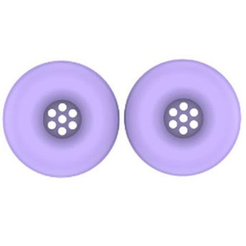 Silicone Protective Earpad Covers for JBL Tune 520BT On-Ear Headphones - Purple