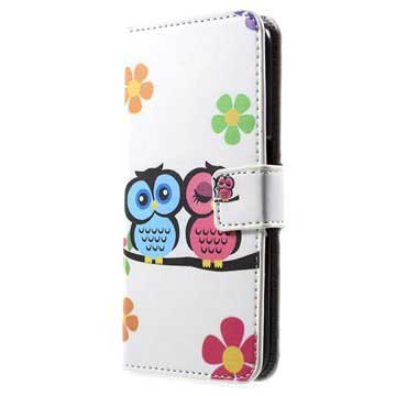 Samsung Galaxy S6 Stylish Wallet Case - Owls