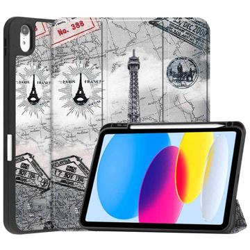 Tri-Fold Series iPad (2022) Smart Folio Case - Eiffel Tower