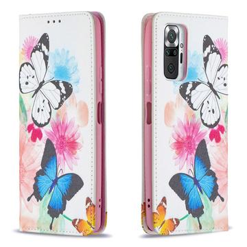 Xiaomi Redmi Note 10 Pro Wonder Series Wallet Case - Butterflies