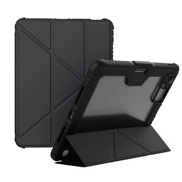 iPad Pro 11 (2024) Nillkin Bumper Smart Folio Case - Black / Transparent