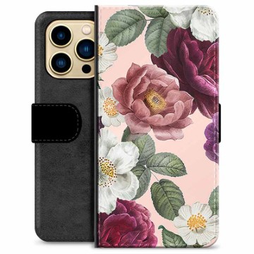 iPhone 13 Pro Max Premium Wallet Case - Romantic Flowers