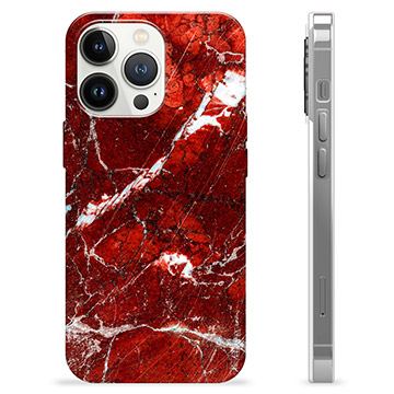 iPhone 13 Pro TPU Case - Red Marble
