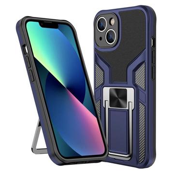 iPhone 14 Hybrid Case with Metal Kickstand - Blue