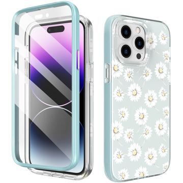 iPhone 15 Pro Ahastyle WE13 360 Protection Hybrid Case - Daisies