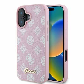 iPhone 16 Guess Peony Script Case - MagSafe Compatible - Pink