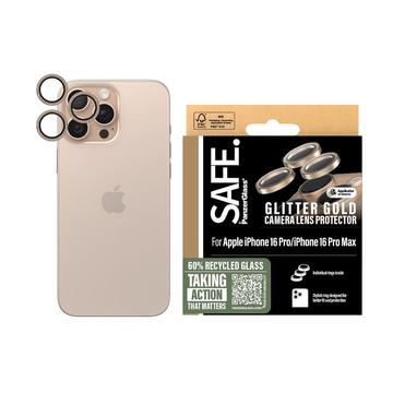 iPhone 16 Pro/16 Pro Max PanzerGlass Safe Camera Lens Protector - Glitter Gold