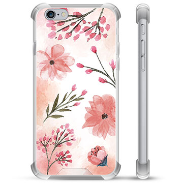 iPhone 6 / 6S Hybrid Case - Pink Flowers