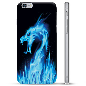 iPhone 6 / 6S TPU Case - Blue Fire Dragon