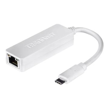 Photos - Network Card TRENDnet USB-C to Gigabit Ethernet Network Adapter - White 