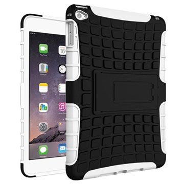 iPad Mini 4 Anti-Slip Hybrid Case - Black / White