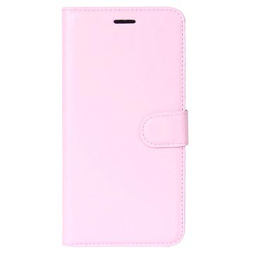 Huawei P9 Lite Mini, Y6 Pro (2017) Textured Wallet Case - Pink