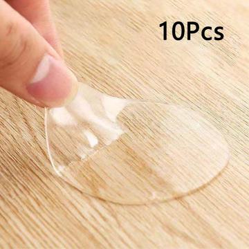 10 Pcs. Transparent Round Double-Sided Adhesive Pad