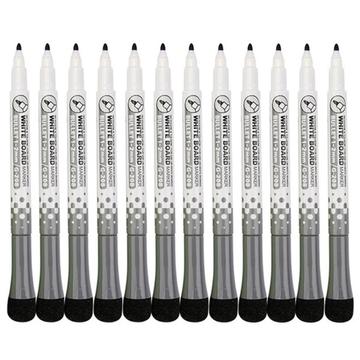 12-Pack Whiteboard Markers with Eraser