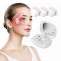 2-in-1 Portable Anti-Wrinkle Eye Massager with Makeup Mirror - White