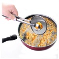 2-in-1 Stainless Steel Spoon with Filter and Colander - Silver