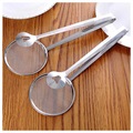 2-in-1 Stainless Steel Spoon with Filter and Colander - Silver