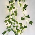 20-LED Light Chain Garland with Green Leaves - 2 Pcs.