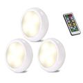 3-Pack Wireless LED Lamps with Remote Control