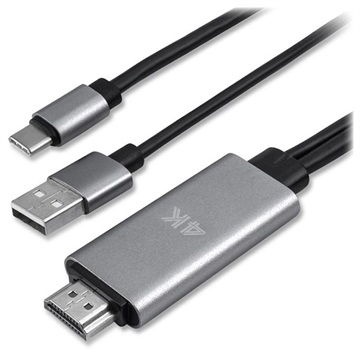 4smarts USB-C / HDMI 4K UHD Cable Adapter - 1.8m - Black
