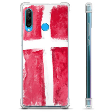 Huawei P30 Lite Hybrid Case - Danish Flag