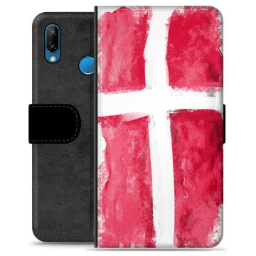 Huawei P30 Lite Premium Flip Case - Danish Flag