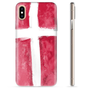 iPhone X / iPhone XS TPU Case - Danish Flag