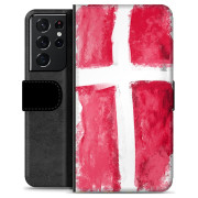 Samsung Galaxy S21 Ultra 5G Premium Flip Case - Danish Flag