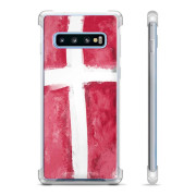 Samsung Galaxy S10+ Hybrid Case - Danish Flag