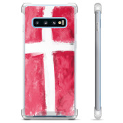 Samsung Galaxy S10 Hybrid Case - Danish Flag