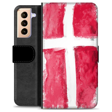 Samsung Galaxy S21+ 5G Premium Flip Case - Danish Flag