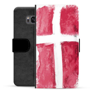 Samsung Galaxy S8 Premium Flip Case - Danish Flag
