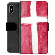 iPhone X / iPhone XS Premium Flip Case - Danish Flag