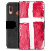 Samsung Galaxy A20e Premium Flip Case - Danish Flag