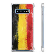 Samsung Galaxy S10+ Hybrid Case - German Flag