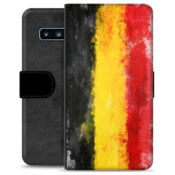 Samsung Galaxy S10 Premium Flip Case - German Flag