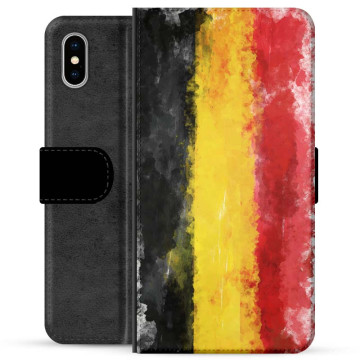 iPhone X / iPhone XS Premium Flip Case - German Flag