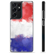 Samsung Galaxy S21 Ultra 5G Protective Cover - French Flag