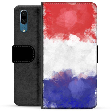 Huawei P20 Premium Flip Case - French Flag