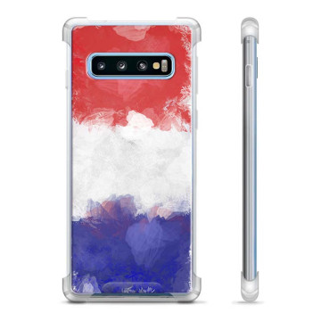 Samsung Galaxy S10+ Hybrid Case - French Flag