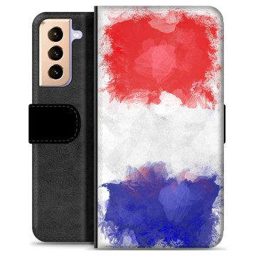 Samsung Galaxy S21+ 5G Premium Flip Case - French Flag