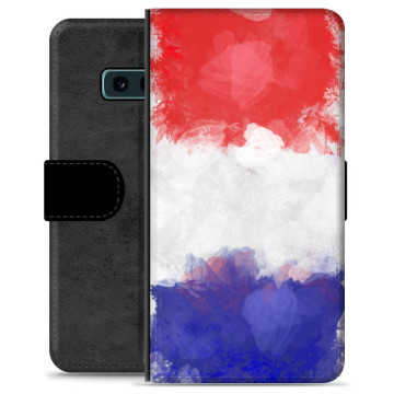 Samsung Galaxy S10e Premium Flip Case - French Flag