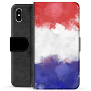 iPhone X / iPhone XS Premium Flip Case - French Flag