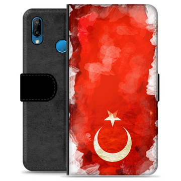 Huawei P30 Lite Premium Flip Case - Turkish Flag