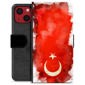 iPhone 13 Mini Premium Flip Case - Turkish Flag