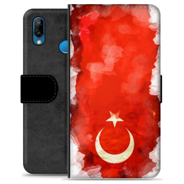 Huawei P20 Lite Premium Flip Case - Turkish Flag