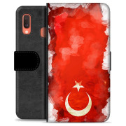 Samsung Galaxy A20e Premium Flip Case - Turkish Flag