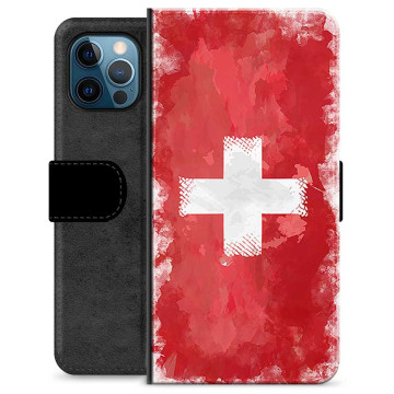 iPhone 12 Pro Premium Flip Case - Swiss Flag